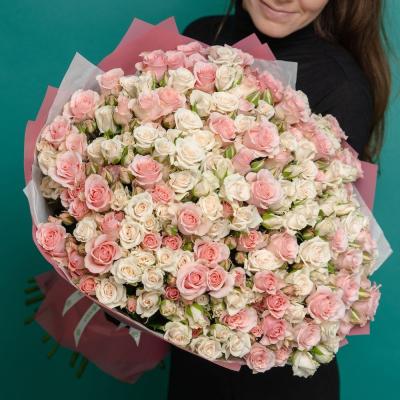 Большие Букеты из Кустовых Роз-9